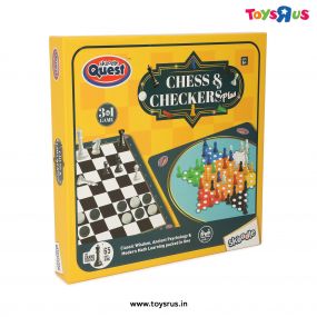 Skoodle Quest Chess and Checkers 3 in 1 game Age 6+ Years