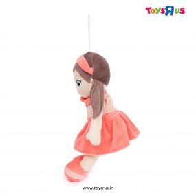 Mirada 38 cm Peach Rainbow Soft Toy Doll for Kids (Skin Friendly Material)