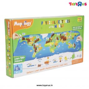 Mapology physical features of world 125pc puzzles for kids for age 5 years+