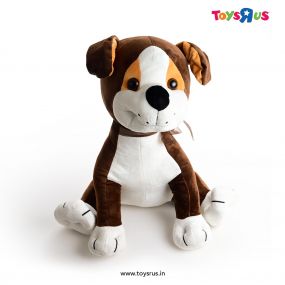 Soft Buddies Sitting Bull Dog Plush Soft Toy for Kids