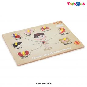 Omocha Internal Body Parts 3+ Years Wooden Puzzel for Kids