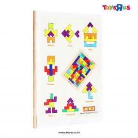 Omocha Wooden Tetris Tangram Puzzles For Children 3 Years+