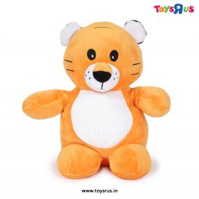 Cute Tiger Plush With Embroidery Eyes Orange | 28Cm