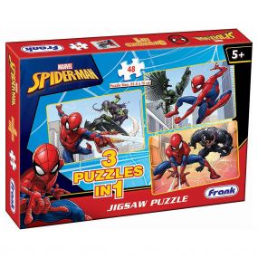 Frank Spider Man Jigsaw Puzzle 48 Pieces Set of 3 | Multicolor