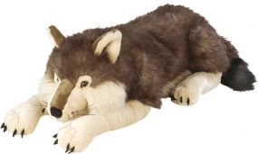 WILD REPUBLIC Jumbo Wolf Plush Giant Stuffed Animal Plush Toy for Kids
