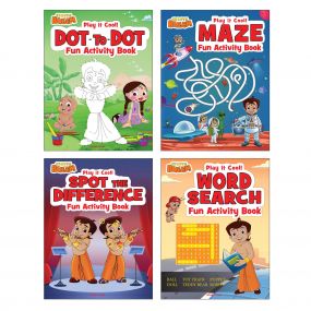 Wonder House Books Chhota Bheem-Play It Cool! Fun Activity Books Box Set : Maze, Dot To Dot, Spot The Difference And Word Search