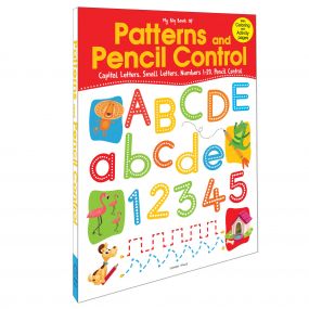 Wonder House Books My Big Book of Patterns And Pencil Control : Interactive Activity Book for Children To Practice Patterns, Numbers 1-20 And Alphabet