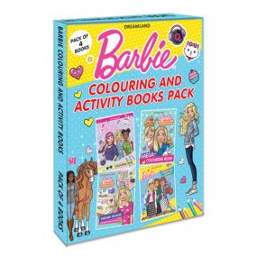Edited Image Resize-Barbie Colouring and Activity Books Pack (A Pack of 4 Books) : Children Drawing, Painting & Colouring Book By Dreamland Publications-Age 2 to 5 years