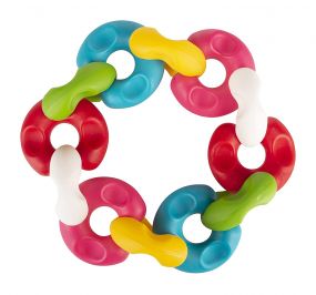 Giggles Chain Links to Develop Fine Motor Skills | 12 Colourful Links that Snap Fit