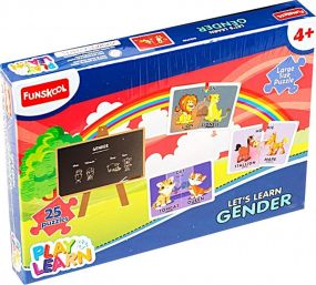 Funskool Play & Learn Let's Learn Gender Puzzle (25 Pieces)