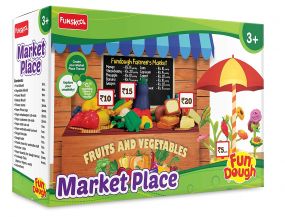 Funskool Fun Dough Marketplace (17 fun moulds for kids aged 3 years and above)