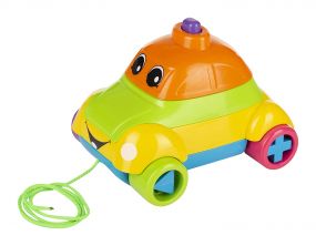 Giggles Stacking Car 2 in 1 Pull Along Toy for Infants and Preschool Toddlers