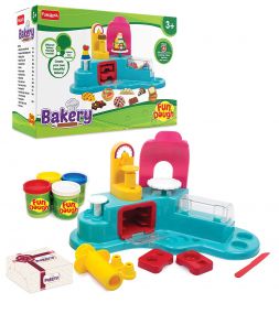 Fundough Bakery set themed moulds with 4 dough tub,3 years+
