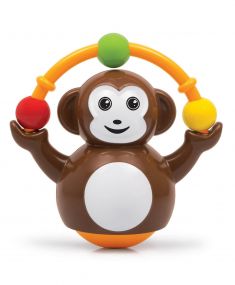 Giggles Push N Crawl Monkey Infant Toddler Toy for 6+ Months Old