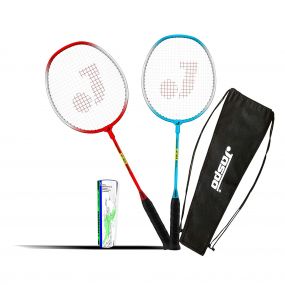 Jaspo Gt 303 Badminton Set Red And Blue Colour for Boys And Girls
