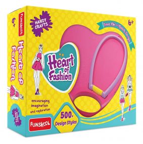 Funskool Handycrafts Heart of Fashion Trace Mix and Match Design Craft Kit