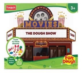 Fundough Movies with 5 dough tub, shaping and sculpting,3Years +