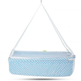 Baybee Newborn Baby Boy's And Girl's Sleep Cotton Bubbles Hanging Swing Cradle (Blue)