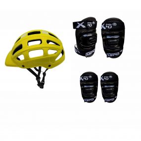 Jaspo Sx 3 Protective Set Suitable for Age Group Upto 12 Years Old Yellow Colour for Boys And Girls