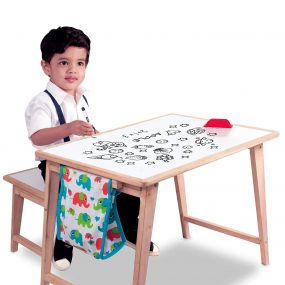 Giggles 2 in 1 Foldable Activity Table & Stool Infant Toddler Toys