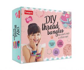 Funskool Handycrafts DIY Thread Bangles (for kids aged 6 years and above)