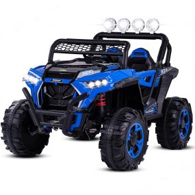 Baybee Wrath Rechargeable Battery-Operated Ride On Electric Car Jeep for Kids | Baby Car Jeep With Bluetooth, Usb, Music | Battery Operated Big Car for Kids To Drive 2 To 8 Years Boys Girls (Blue)