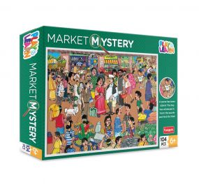 Funskool Play & Learn Market Mystery Puzzle (104 Pieces)