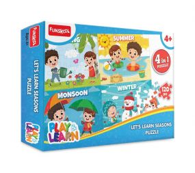 Funskool Play and Learn Seasons 4 in 1 Puzzle Age 4+ Years