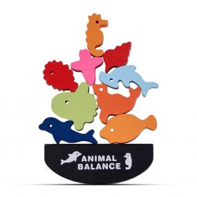 Baybee Wooden Animal Balancing Game For Parent Child Interaction 36months+
