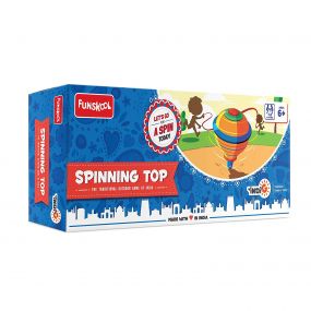 Funskool Spinning Top Traditional Outdoor Game (Pack of 2 - Red Green) for Kids 6 Years+