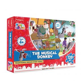 Funskool Games The Musical Donkey Puzzle for Kids 4Y+ - 120Pcs