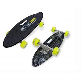 Jaspo Blackbird Cruiser Skateboard 25.5 X 7 Inches Black Colour for Boys And Girls
