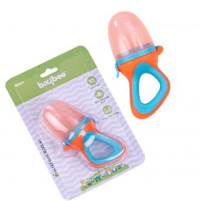 Baybee Silicone Baby Food Feeder With Soft Spoon (BPA Free)