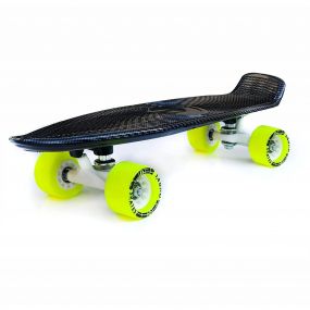 Jaspo Carbonex Penny Mini Cruiser Fibre Skateboard (22X5.5 Inches) Black Colour for Boys And Girls