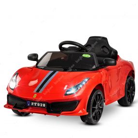 Baybee Battery Operated Ride on Electric Car for Kids | Ride on Baby Car with Music & USB | Electric Kids Baby Big Car | Battery Operated Car for Kids to Drive 2 to 5 Years (Turbo Red)