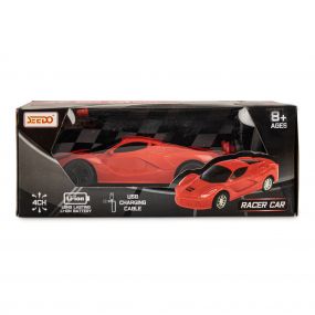 Baybee Racer 1:24 Scale Rechargeable Remote Control Car for Kids, Stunt RC Cars with Full Function & 2.4G Remote | Remote Cars | Racing Remote Control Car Toys for Kids 5+Years Boy Girl (Red)