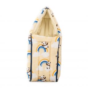 Baybee Little Pro Baby Carry Bag for Babies| Portable Cotton Newborn Carry Bag with Zipper | Panda Printed Comfo Soft Baby Bed | Co-Sleeping Baby Bedding for Newborn 0-12 Months Old Babies