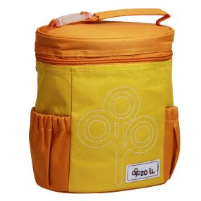 Zoli Nom Nom Insulated School Lunch Bag (Orange) for Kids 3-10 Years