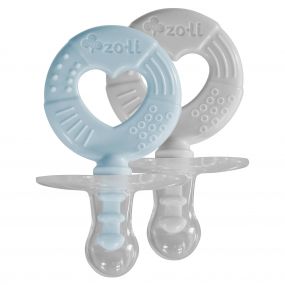 Zoli Binki.T Pacifier + Teether Combination Circle Mist Blue/Ash