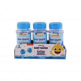 Bubble Magic 3 Pack 118 Ml Solution With Wand Baby Shark | Blue