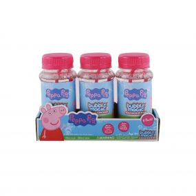 Bubble Magic 3 Pack 118 Ml Solution With Wand Peppa Pig | Pink