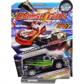 Crash'Ems Auto Mod Pull Back Car for Kids 3 Years To 4 Years | Multicolor