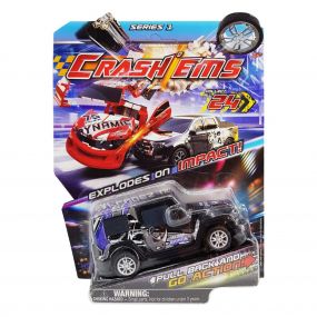 Crash'Ems Rhinos Pull Back Car for Kids 3 Years To 4 Years | Multicolor