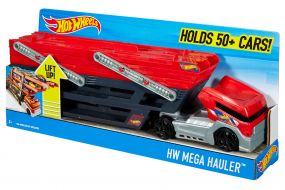 Hot Wheels Mega Hauler Truck, Stores More Than 50 Cars - Multicolour