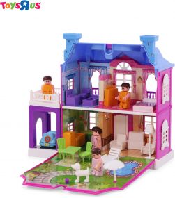 You & Me 40Pc Dream Palace Doll House for Kids (Multicolour)