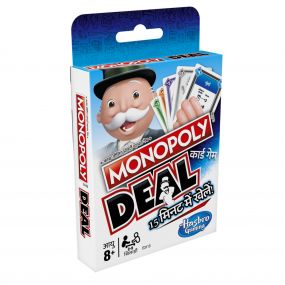 Monopoly Deal Card Game in Hindi (Multicolor), ForKids, Teens, Adults Ages 8 and Up