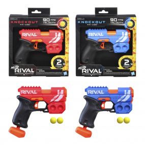 Nerf Rival Knockout XX-100 Blaster with Round Storage, 90 FPS Velocity, Breech-Load (Includes 2 Official Nerf Rival Rounds)