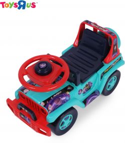 Avigo Safari Multicolour Car With Light & Sound Feature for Kids Rideons & Wagons Non Battery Operated Ride On
