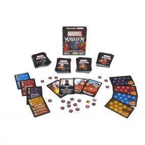 Hasbro Gaming Marvel Mayhem Card Game for Kids Ages Above 8 | 2-4 Players