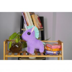 Furrendz 10 " Dazzling Purple Unicorn Plush Soft Toy for Kids